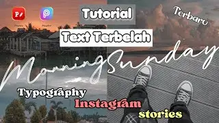 TUTORIAL TYPOGRAPHY FOTO TERBELAH TEKS PICSART & PHONTO