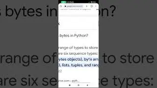 Python Basics in Tamil (Bytes data types  byte array)
