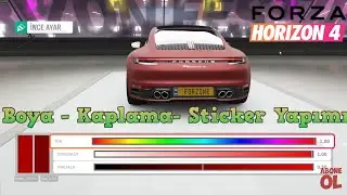 Forza Horizon 4 - Araç Boyama, Kaplama ve Sticker Nasıl Yapılır? - ForZone