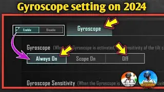 How to enable Gyroscope in Pubg mobile & Bgmi/Pubg Gyroscope settings Pubg me Gyro Kaise on kare
