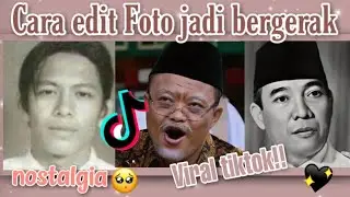 cara edit foto jadi bergerak,pake foto lama yang viral di tiktok | aplikasi my heritage