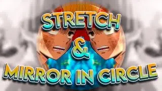 STRETCH AND MIRROR IN CIRCLE TRANSITION: After Effects Tutorial (Sapphire plugin required)