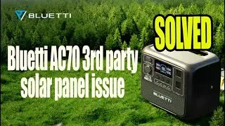 Bluetti we have a problem // 3rd party solar blanket charging solved