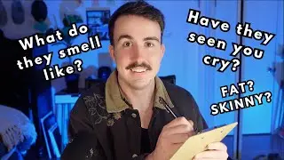 ASMR asking you very personal questions about your best friend (soft spoken + handwriting)