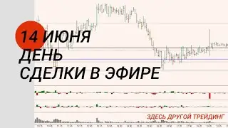 FORTS, FOREX, ММВБ. Сделки в прямом эфире. День.  14.06.23.