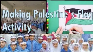 Making Palestine's flag activity in Classroom 🇵🇸🇵🇰 #palestine #palestinefree #freepalestine #viral