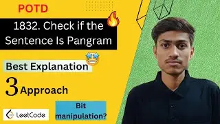 1832  Check if the Sentence Is Pangram | Check if the Sentence Is Pangram | Leetcode 1832