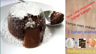 Lava cake chocolatos || cuma 3 bahan utama ||anti gagal || resep anak SMP || Raihan cook's