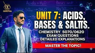Unit 7: Acids, Bases & Salts Exam Questions | Chemistry 5070 & 0620 Solved (Urdu/Hindi)