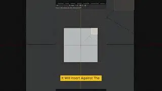 insert faces against the boundary of the object in Blender #blender #tutorial #3d #tips