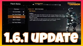 The Division 1.6.1 Update | Custom Loadouts (PS4 PRO)