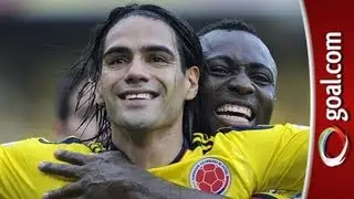 FALCAO - AWESOME strength and goal as Colombia beat Paraguay
