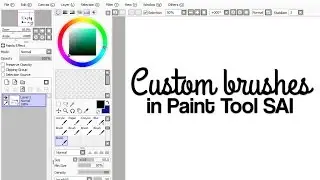 Custom SAI brushes (steps added in SUB)