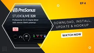 How to Download, Install (Firmware) & hookup Presonus Rack console for control wirelessly & via USB