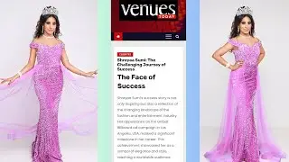 @ShreyaaSumi Honored with 'Most Outstanding Media & Fashion Luminary Award' at Hollywood, LA 🇺🇲