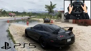 Toyota Supra Mk4 & BMW M4 F82 - Forza Horizon 5 (PS5) Logitech g923 gameplay