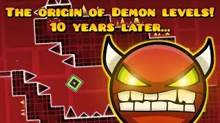 THE FIRST DEMON LEVEL EVER MADE!!! - Geometry dash Demon Park by M2CoL