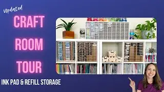 Craft Room Tour | Organization & Storage Ideas for Ink Pads and Refills 
