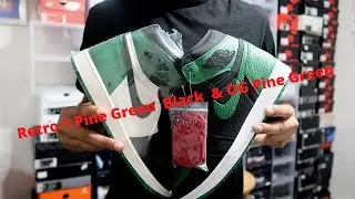 2020 Retro 1 Pine Green Black & OG Retro 1 Pine Green