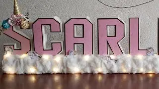letras 3d con luz #scrapbooking