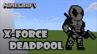 Minecraft: Pixel Art Tutorial and Showcase: X-Force Deadpool