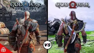 God of War Ragnarok vs God of War (2018) - Early Gameplay Comparison (4K)