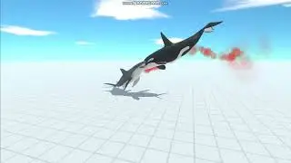 Great White Shark VS Orca in Animal Revolt Battle Simulator!!! - GamesTI