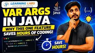 Var Args in Java 🚀 | Variable Arguments Explained with Real Examples