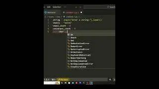 Count Vowels and Consonants in Python: Quick Code Tutorial #PythonShorts #VowelsAndConsonants