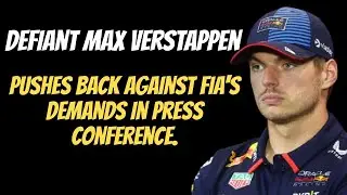 Max answering Kimi style: I might get fined | Max applying the law of silence in the press room