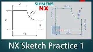 NX Sketch Practice - 01