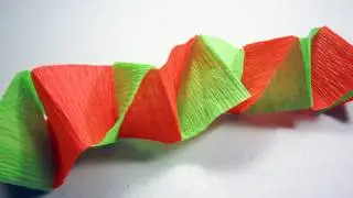 Cómo hacer un banderin o decoración para fiestas con papel Crêpe - manualidadesconninos