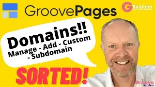 Groove Pages Domains SORTED! Nightmare Over! Add Custom Domains Easily!