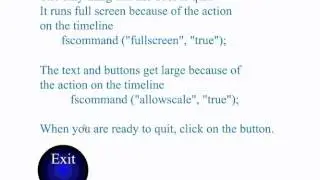 fullscreen and quiting a project