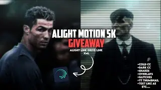free alight motion pack |5k giveaway | CC, shake, overlay, glitch, etc alight link&drive link, xml