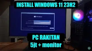 INSTALL WINDOWS 11 PRO PC RAKITAN, MOTHERBOARD ASROCK | WINDOWS TUTORIAL