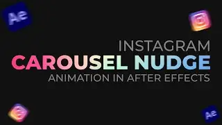 Instagram Nudge Animation in After Effects || Tutorial Video || GrafiXer Bro || #motiongraphics