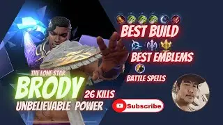 The best build of Brody| How to sets emblems of brody| How to play brody right ways|