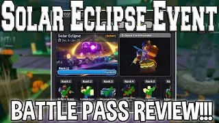 BATTLE PASS REVIEW!!! (Solar Eclipse Event - Tower Defense Simulator - ROBLOX)