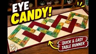 Create a Beautiful Interlocking Squares Table Runner!