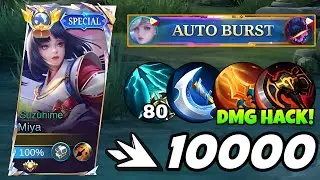 TOP GLOBAL MIYA BEST BURST DAMAGE BUILD IS HERE!🔥 (Auto 1 hit delete!💀) - mlbb
