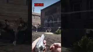 RDR2 - Best free aim NO MARKER Headshot! #gaming #reddeadredemtion2 #shorts #realistic #rdr2