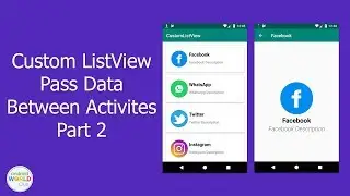 Custom listView Pass Data to Another Activity - Part 2