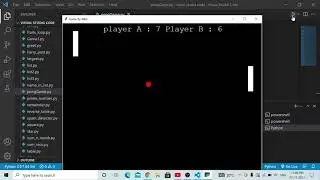 My first python game (pong game)