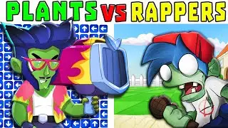 FNF Plants vs Rappers vs Brawl Stars | PVZ animation