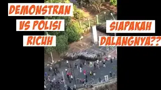 PELAJAR DAN MAHASISWA MENYERANG POLISI POLISI DIAM