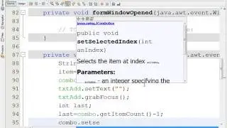 JAVA #01 SH6 how to add items to ComboBox