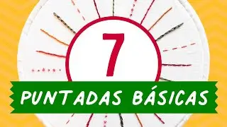 🧵 7 Very EASY STITCHES to Start HAND EMBROIDERING 🤩 Hand Embroidery for Beginners 🚀
