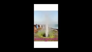 BLOWHOLE OR MARINE GEYSER , CHABAHAR COAST, SISTAN AND BALOCHESTAN, IRAN, #2021 #Shorts
