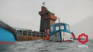 Huge Waves at Lynmouth Harbour